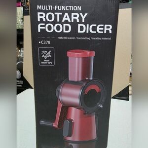 Source Unknown Red Rotary Food Dicer